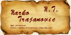 Marko Trajanović vizit kartica